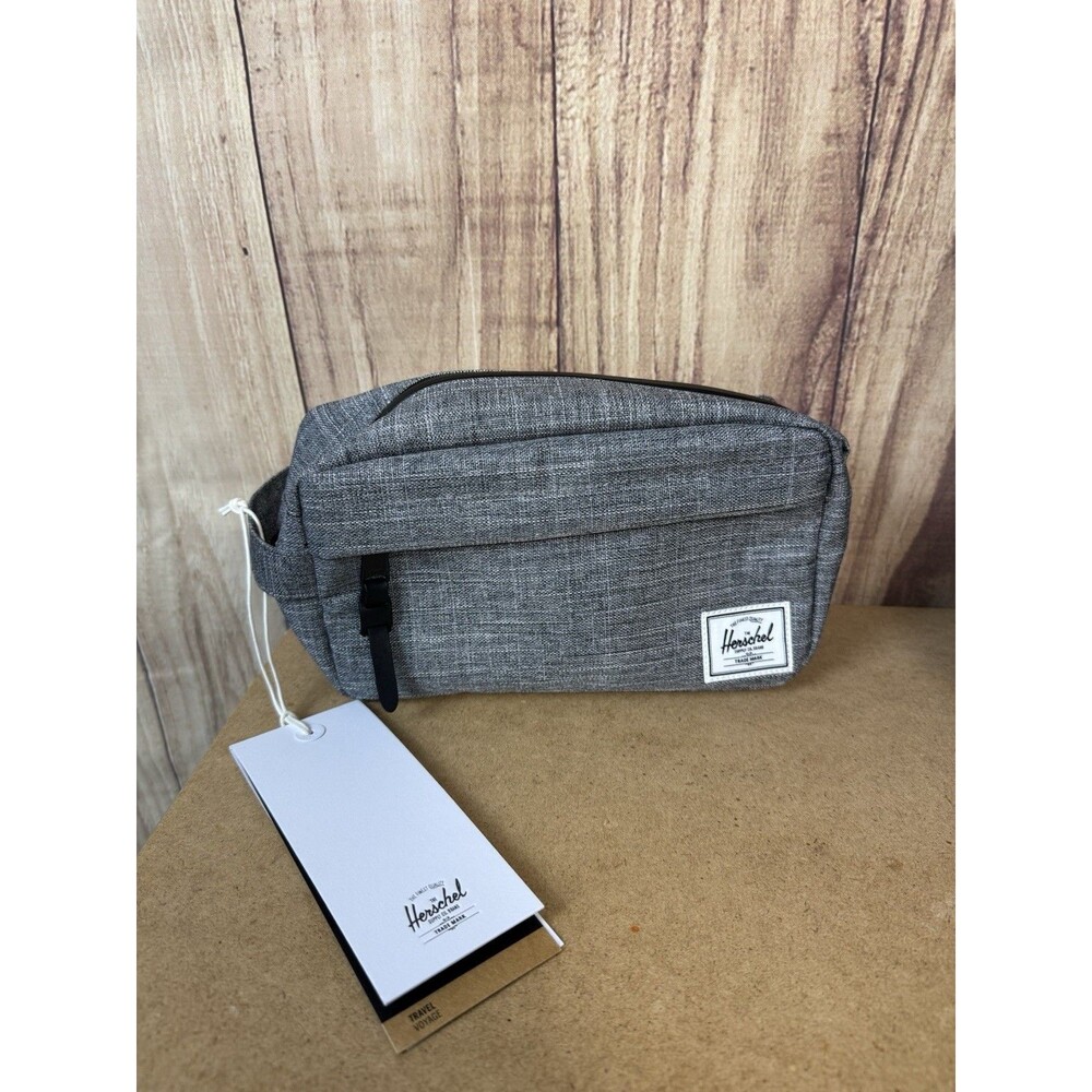 Herschel Supply Co Bag Raven Crosshatch Chapter  SmallTravel Toiletry Kit 3L NEW